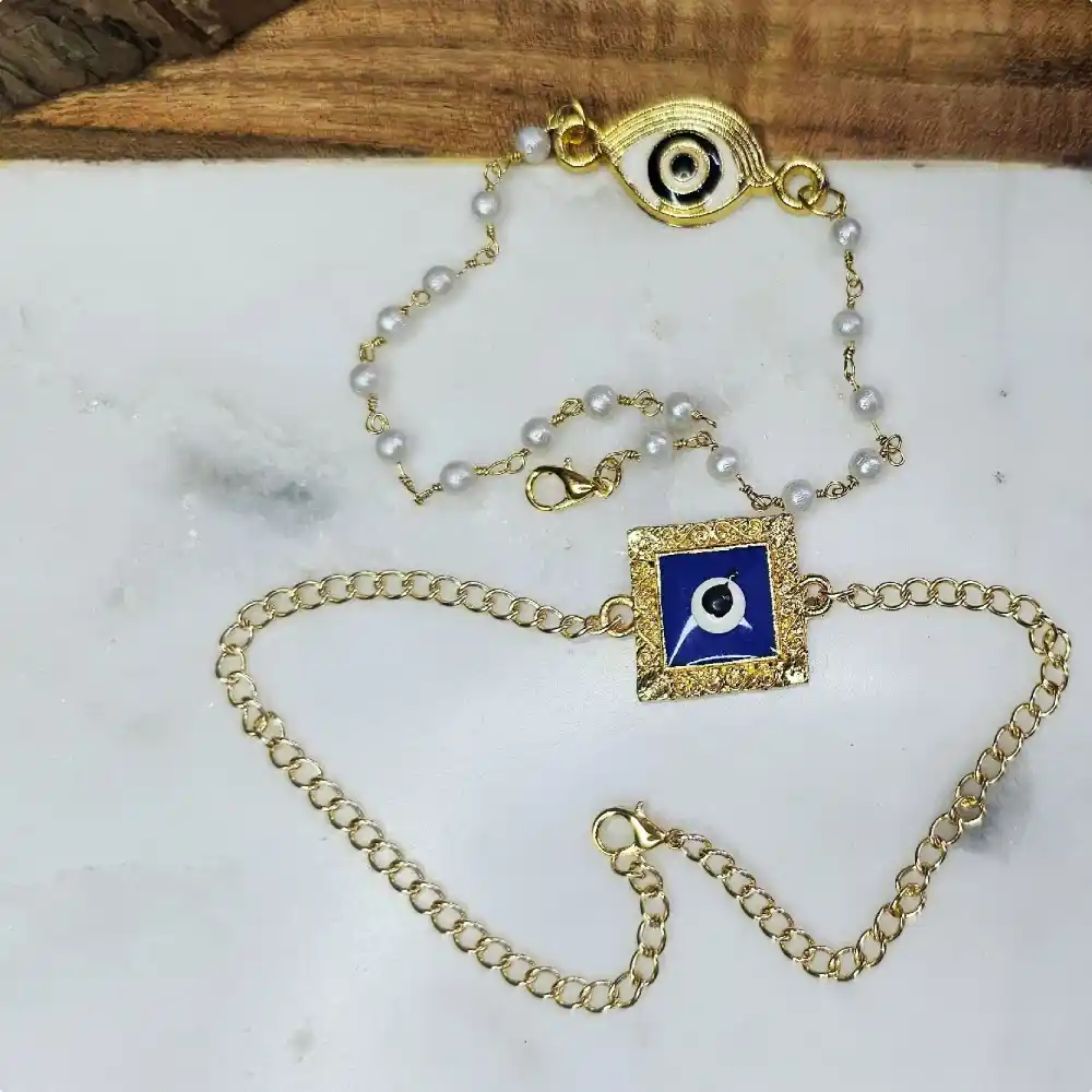 Buy Evil Eye Rakhi and Lumba Combo Set Online